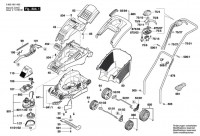 Bosch 3 600 H81 A30 ROTAK 34 Lawnmower Spare Parts